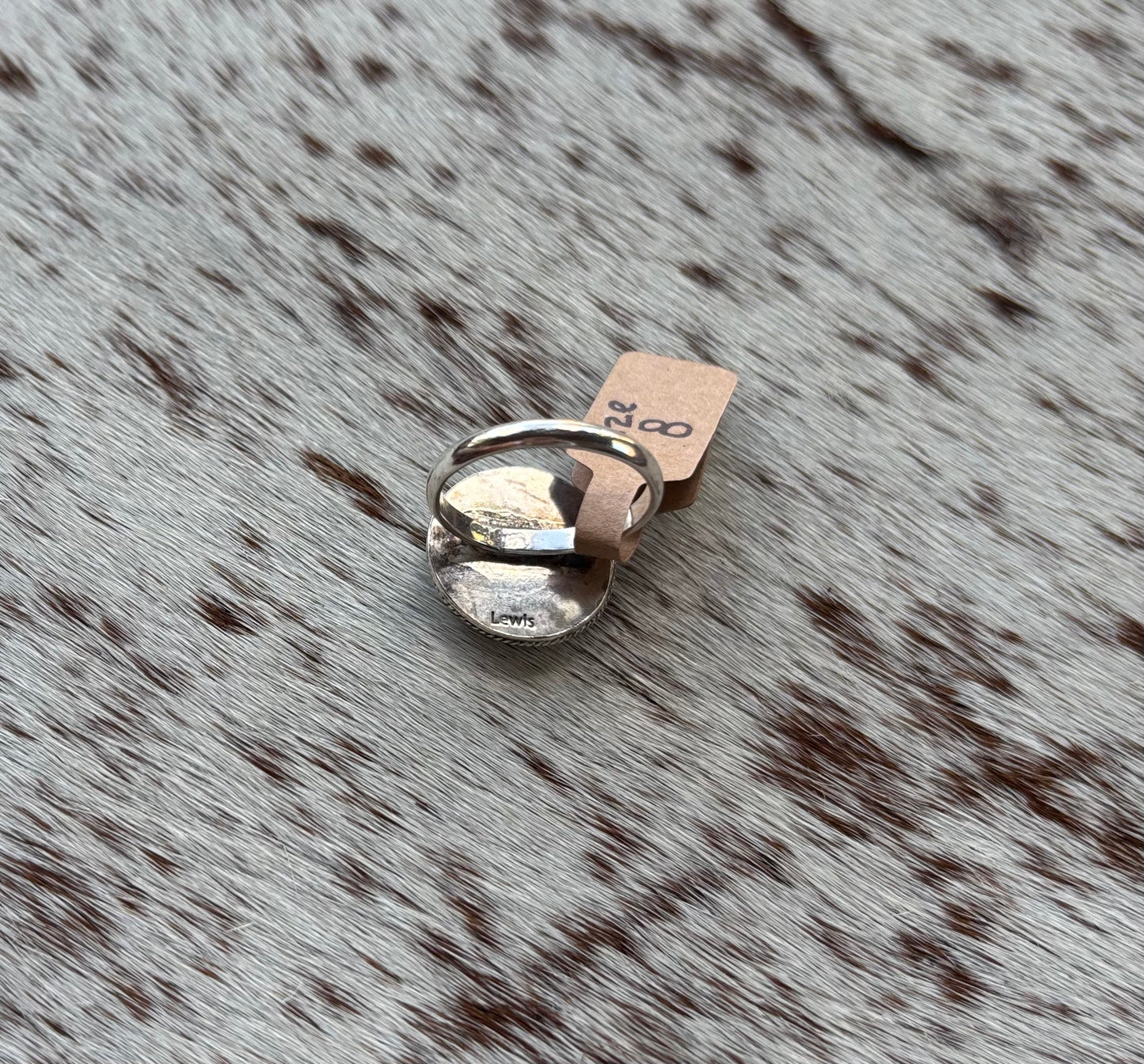 Checkered Ring Size 7.75
