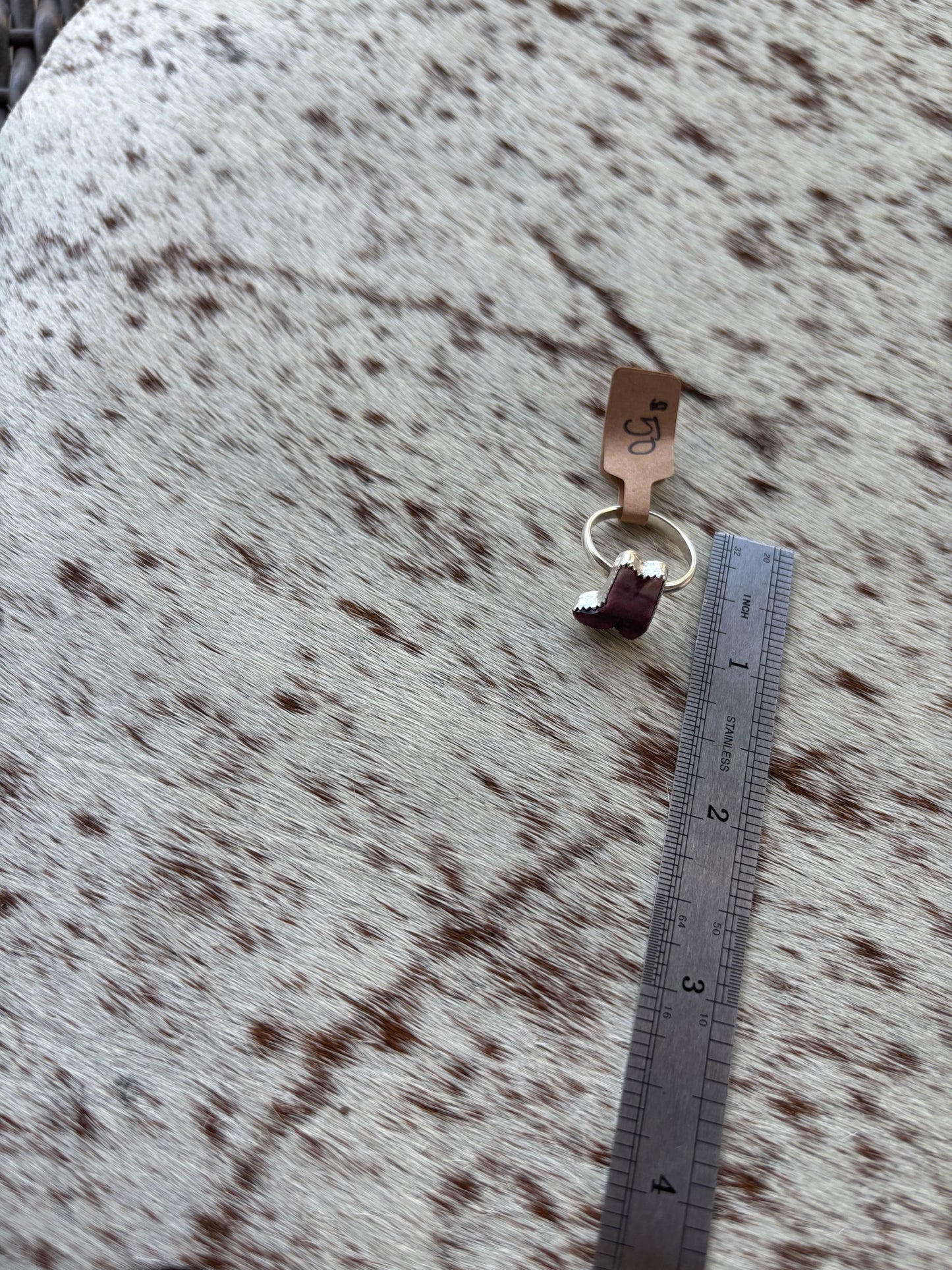 Cowboy Boot Ring Size 6.5