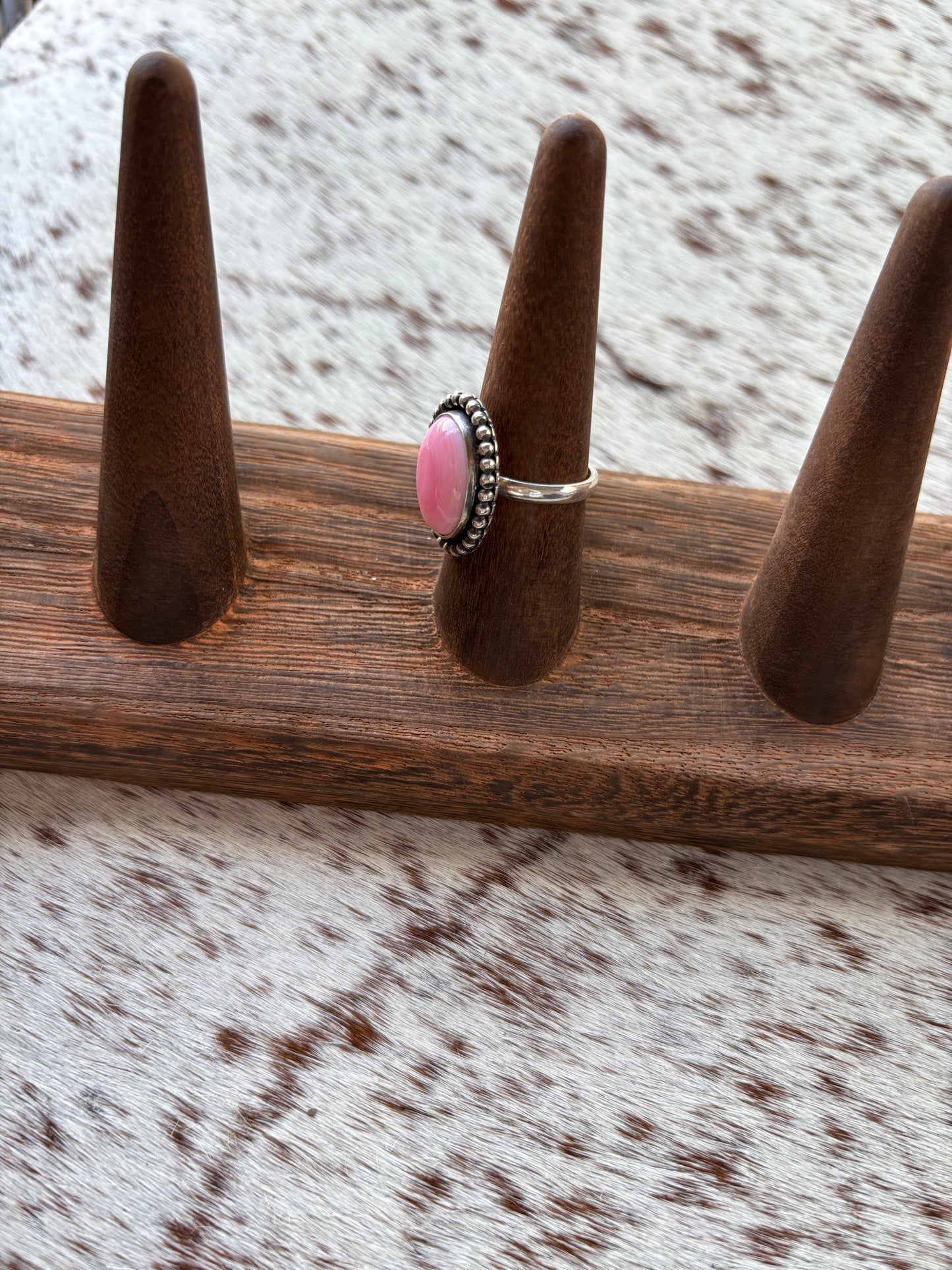 Pink Conch Ring Size 7