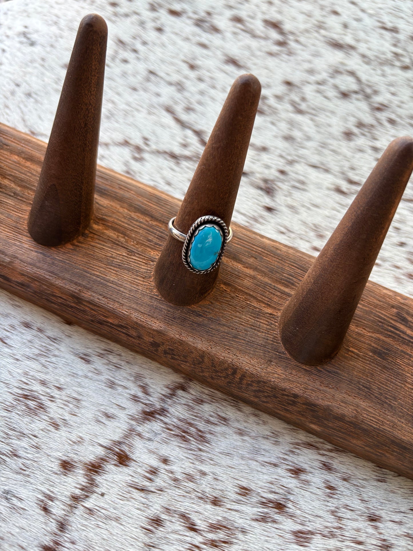 Turquoise Ring Size 8.5 Adjustable