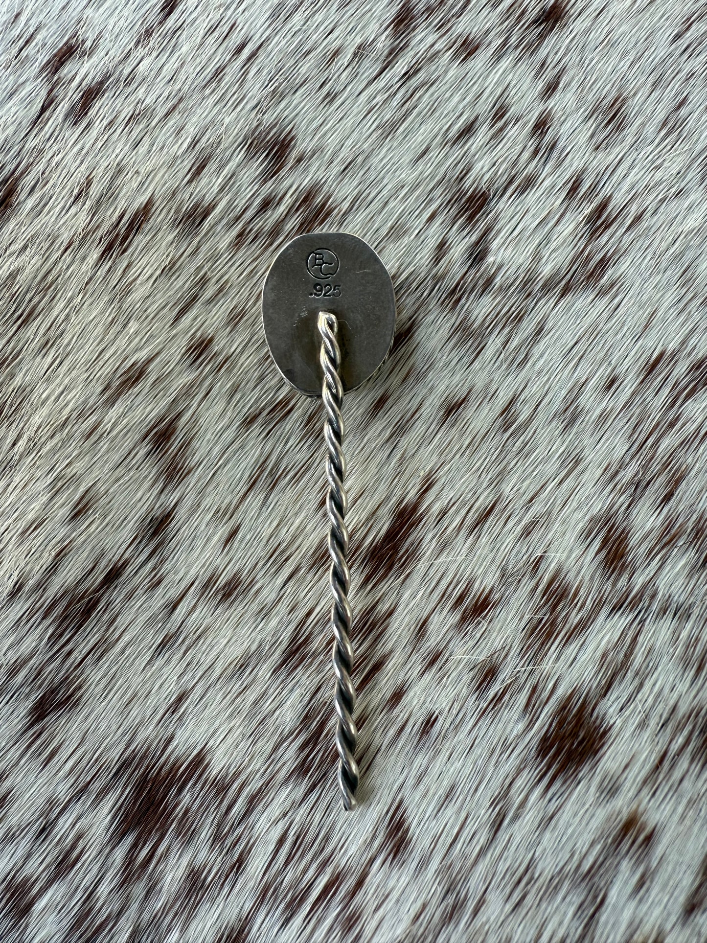 Orange Spiney Hat Pin