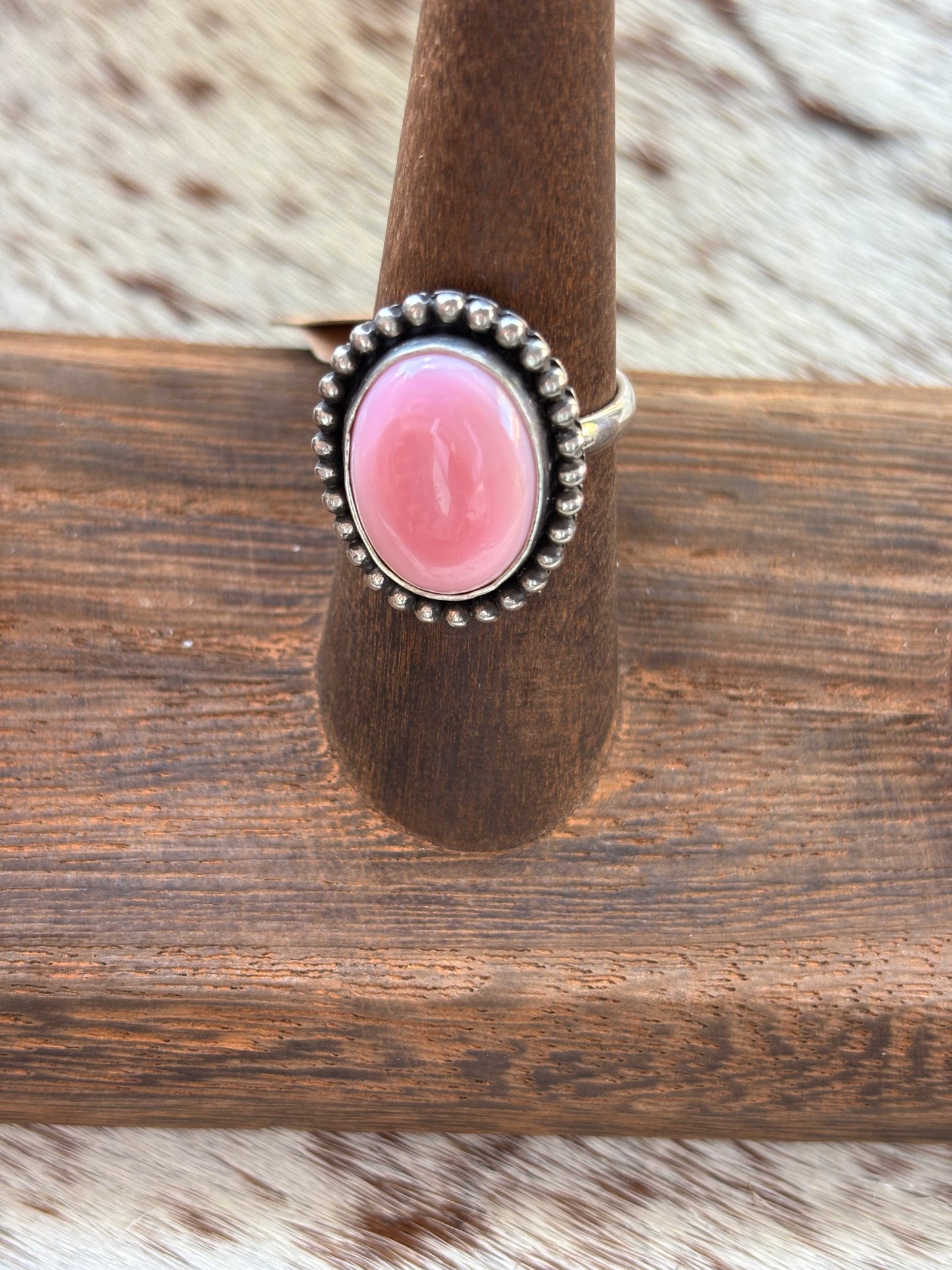 Pink Conch Ring Size 7