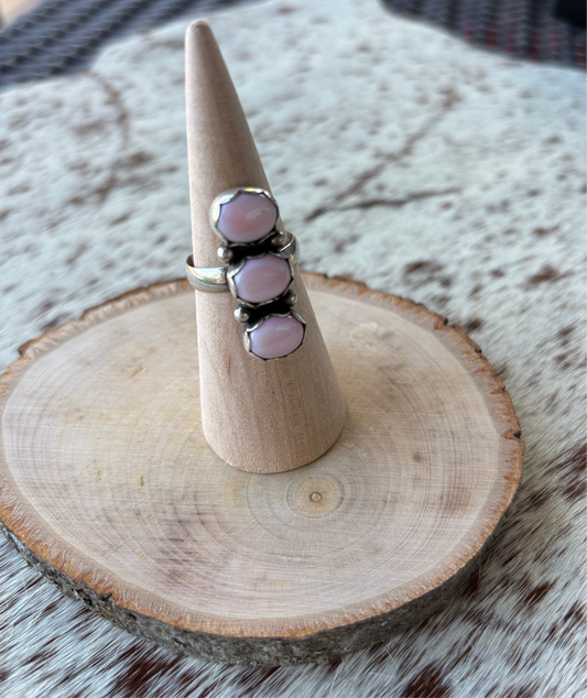 Pink Conch Ring Size 8.25