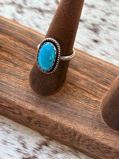 Turquoise Ring Size 8.5 Adjustable