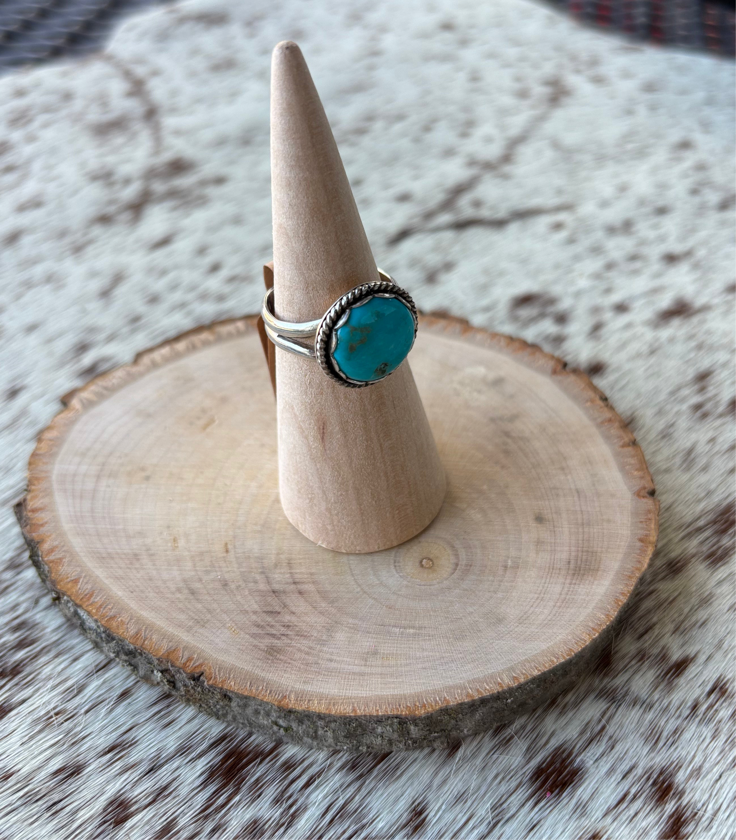 Turquoise Ring Kingman Size 8