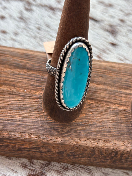 Turquoise Ring Kingman Size 8