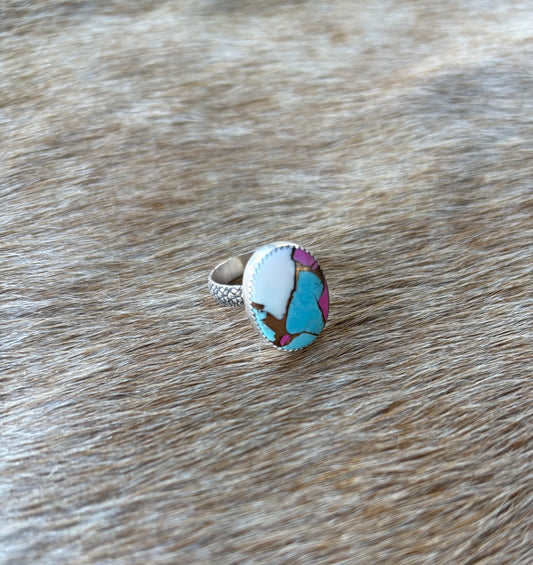 Cotton Candy Ring Size 7.5