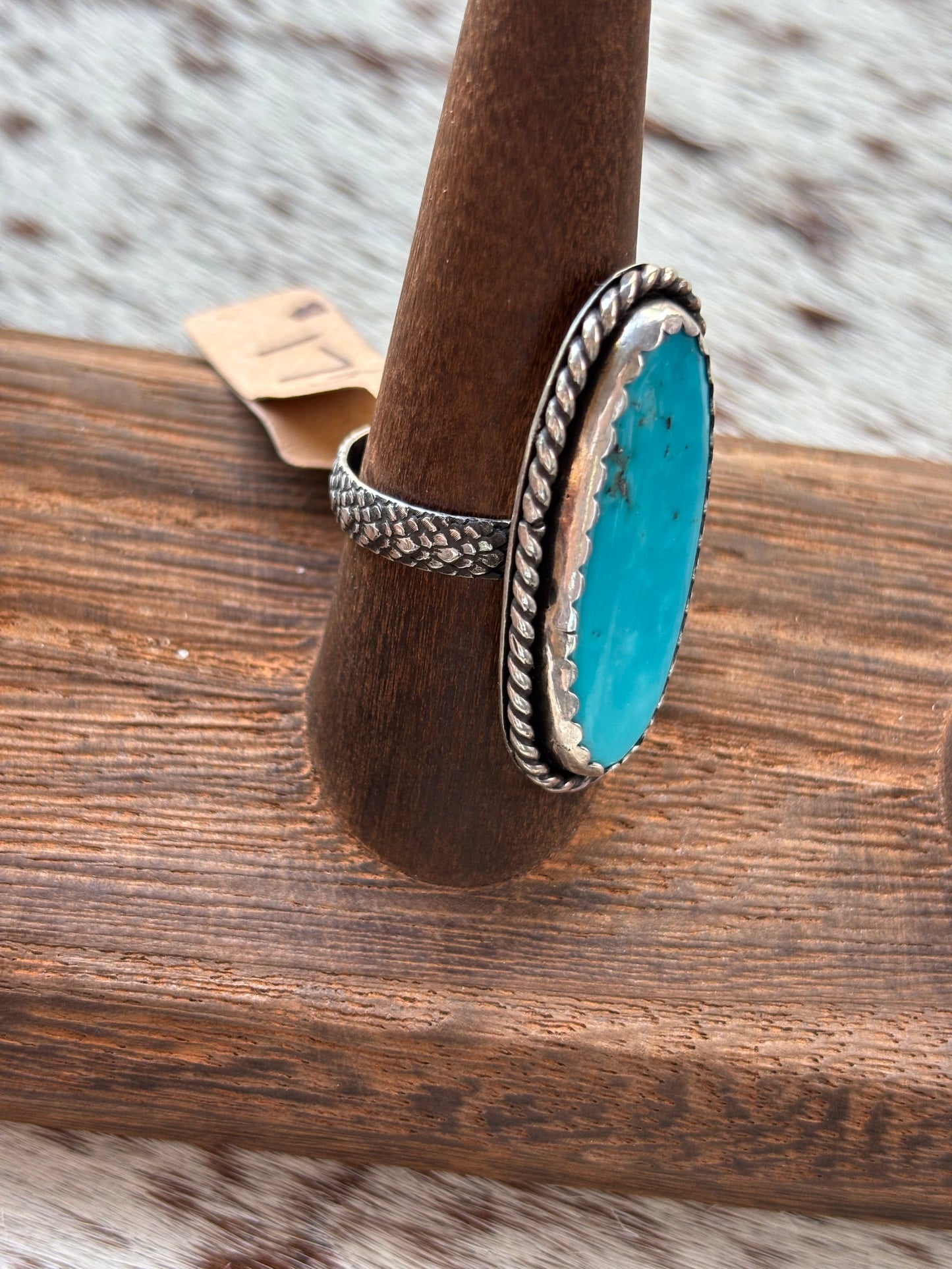 Turquoise Ring Kingman Size 8