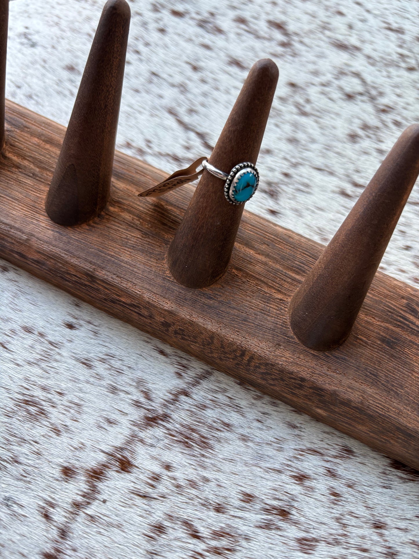 Turquoise Ring Navajo Blue Size 4.5