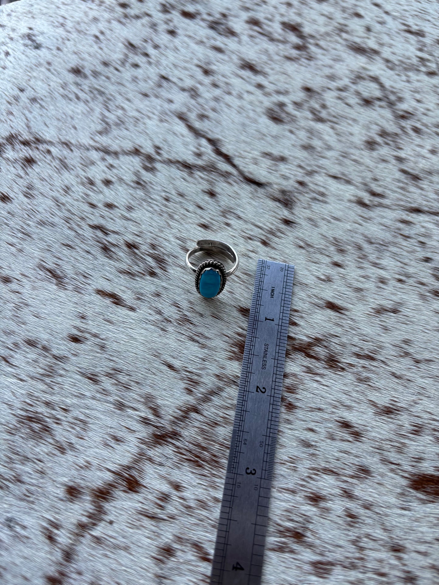 Turquoise Ring Kingman Size 6 Adjustable