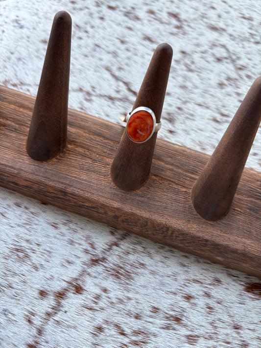 Orange Spiny Oyster Ring Size 5