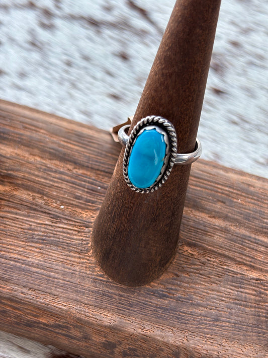 Turquoise Ring Kingman Size 6 Adjustable