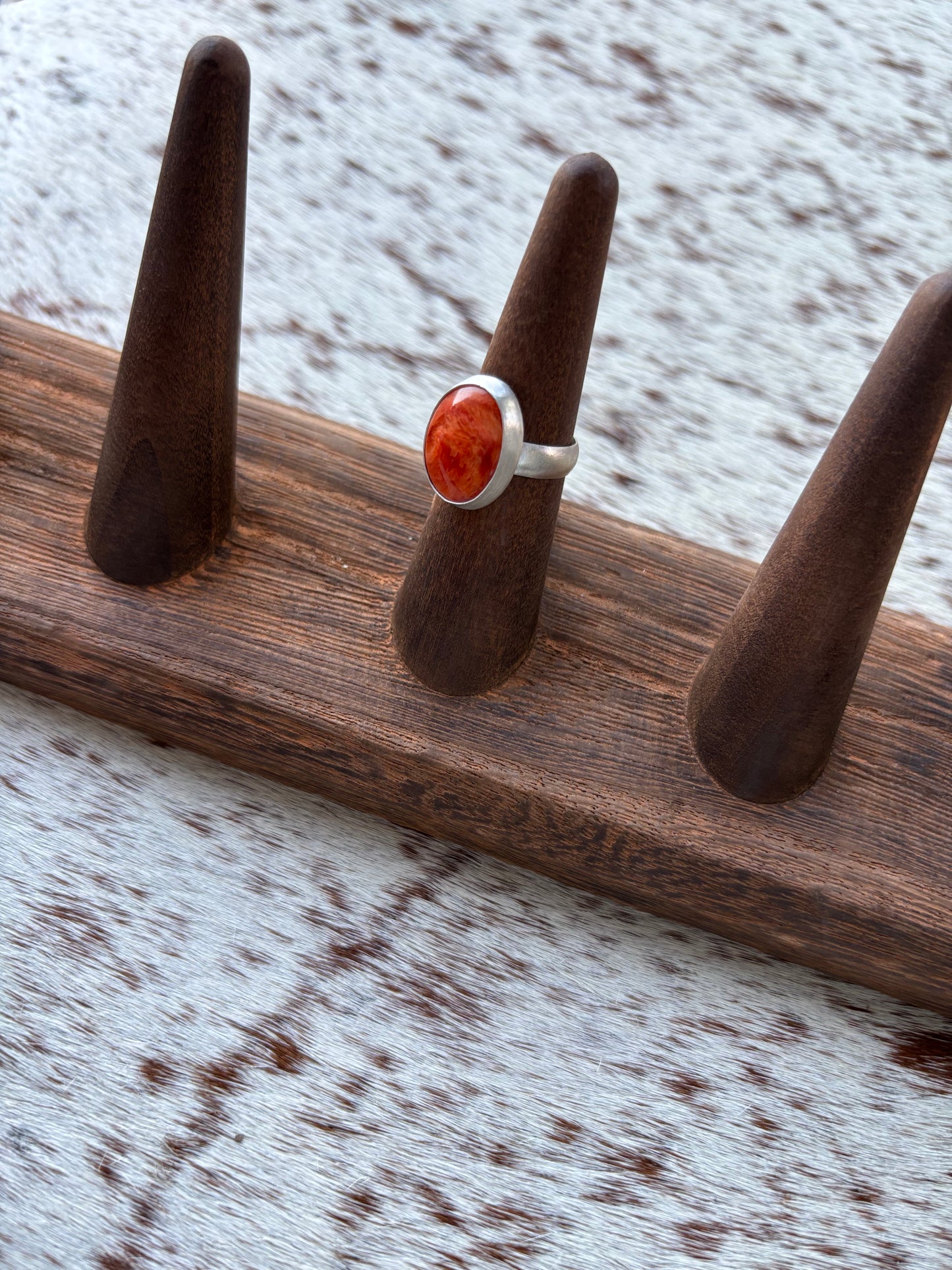 Orange Spiny Oyster Ring Size 5