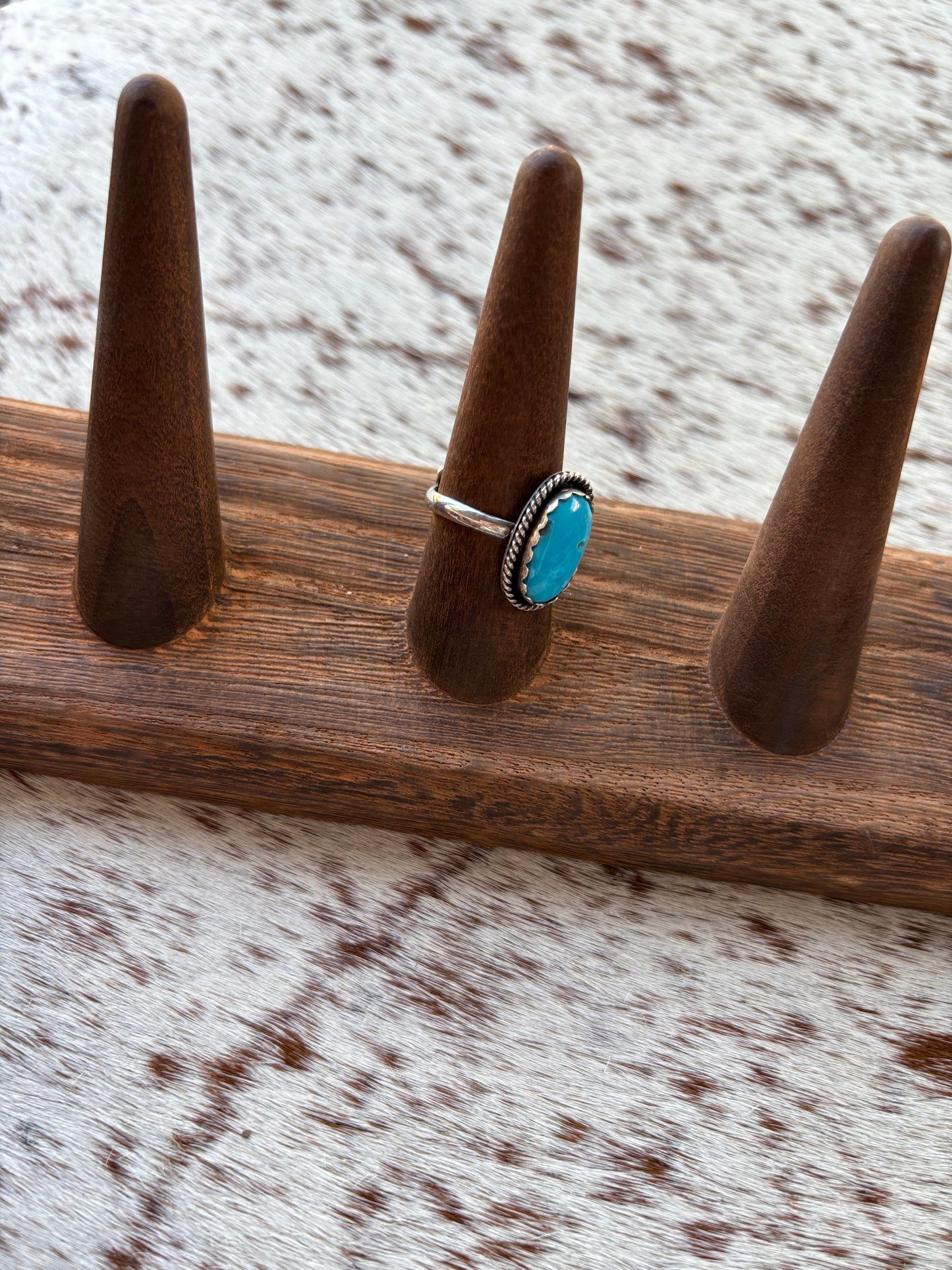 Turquoise Ring Size 7.5 Adjustable