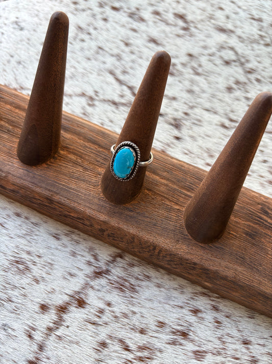 Turquoise Ring Size 8.5 Adjustable