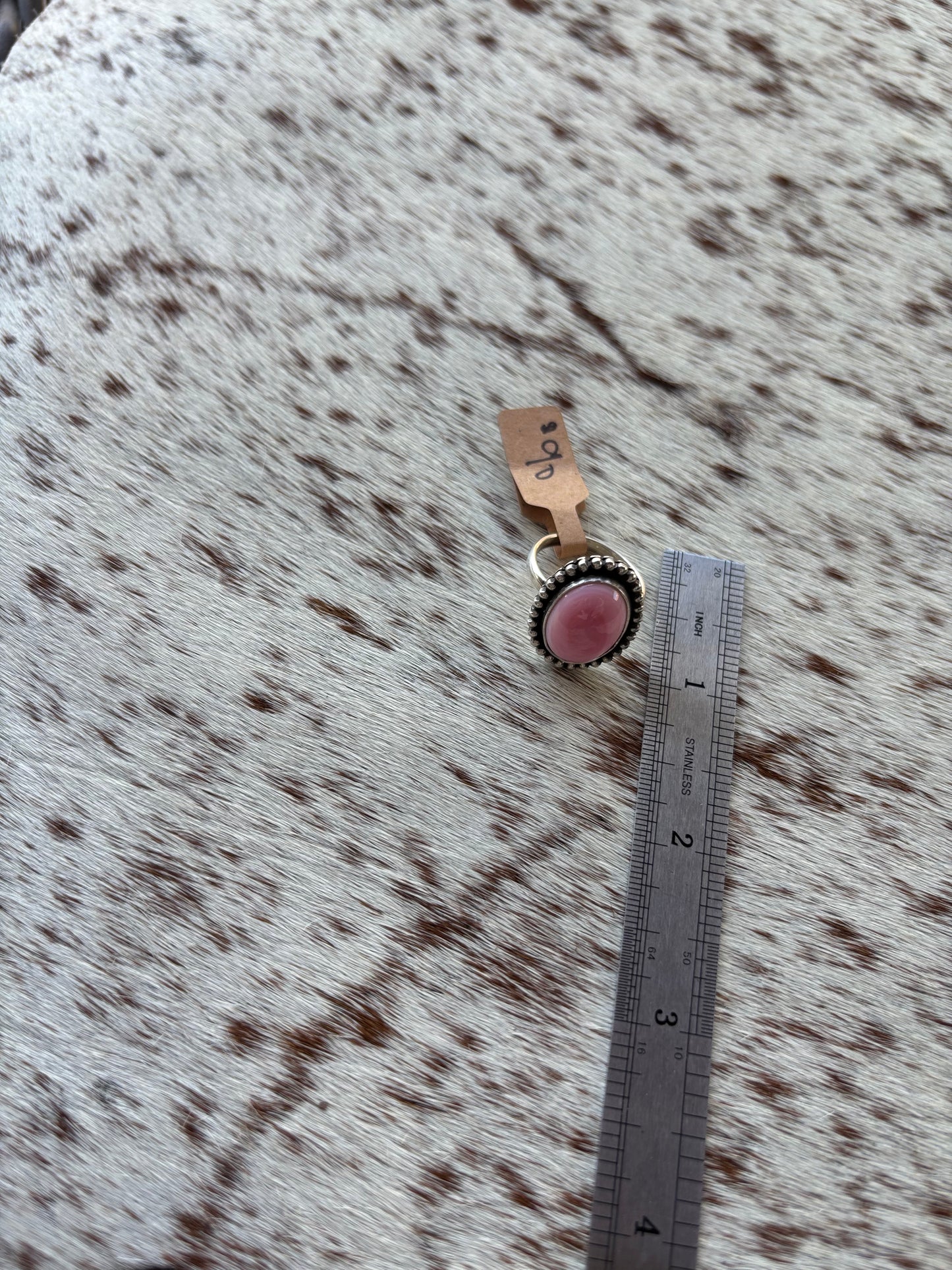 Pink Conch Ring Size 7