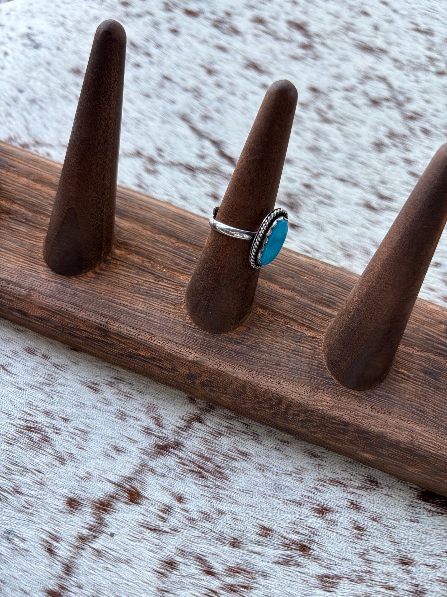 Turquoise Ring Kingman Size 6 Adjustable