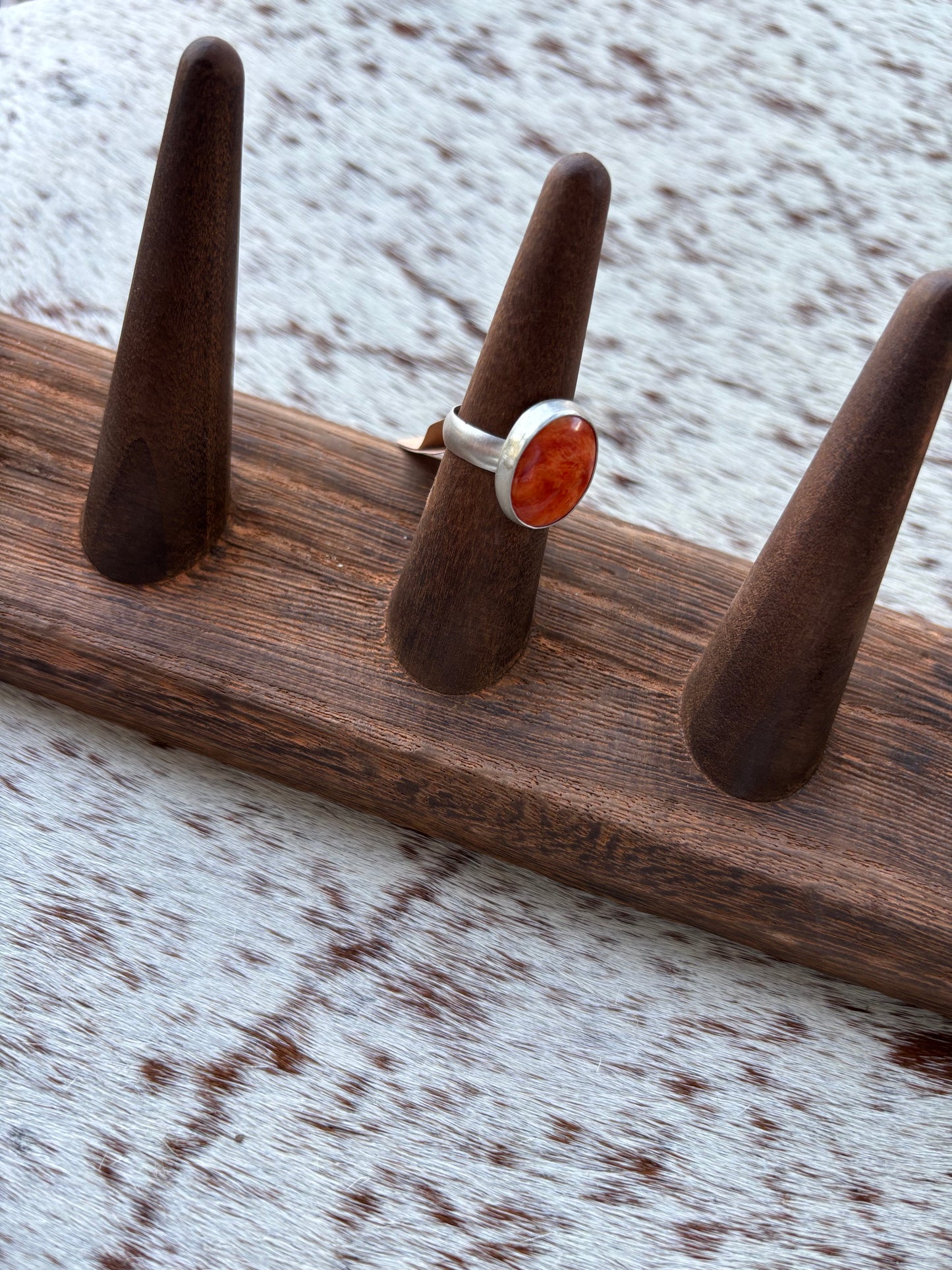 Orange Spiny Oyster Ring Size 5