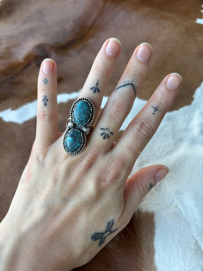 Sonoran Turquoise Split Shank Ring Size 7